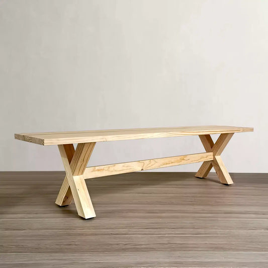 Banqueta Pancarana en Madera Nativa Solida hecho en Chile