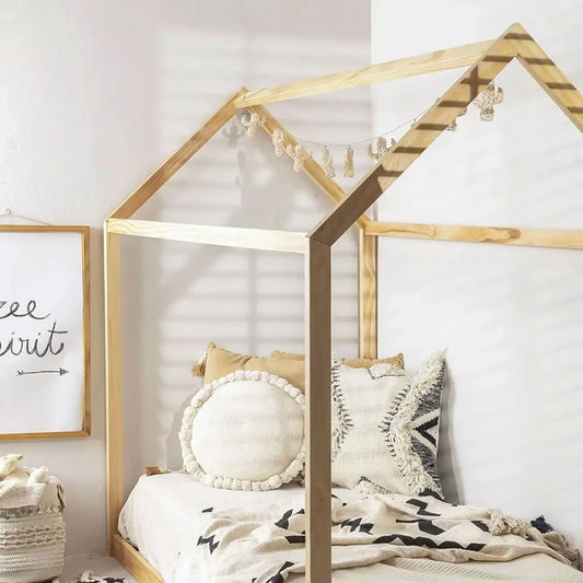 Cama Montessori Luminello de Madera Nativa Solida hecho en Chile