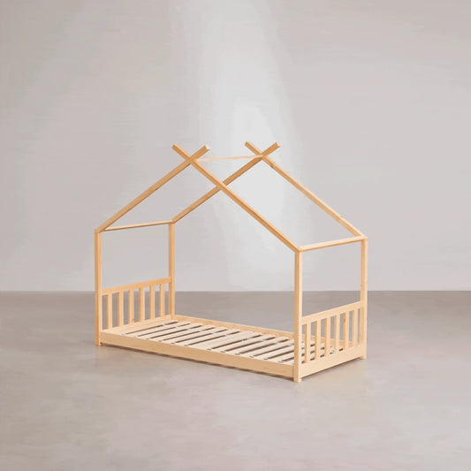 Cama Montessori de Madera Nativa Solida hecho en Chile