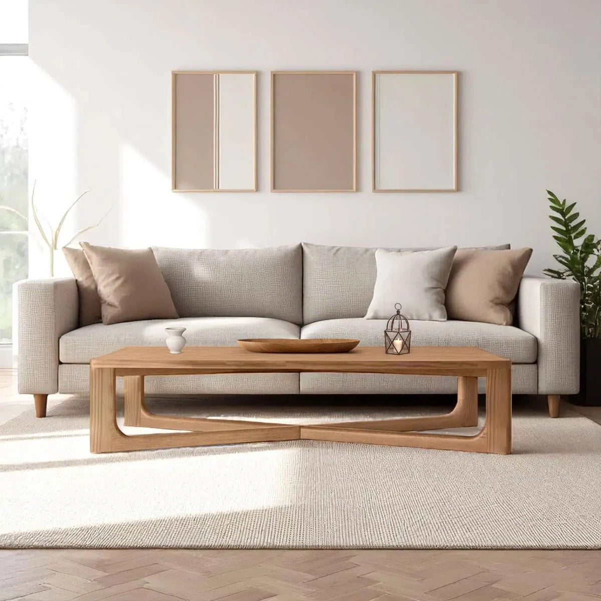 Mesa de Centro Catania en Madera Nativa Solida hecho en Chile