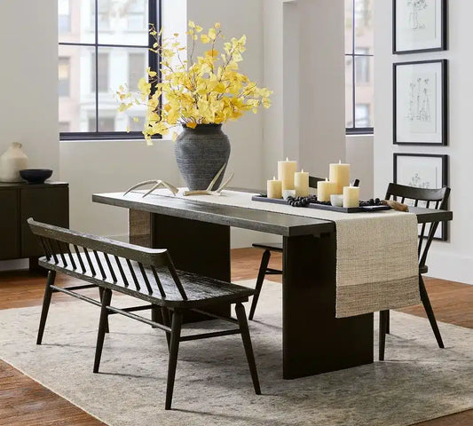 Mesa de comedor Alberona en Madera Nativa Solida hecho en Chile