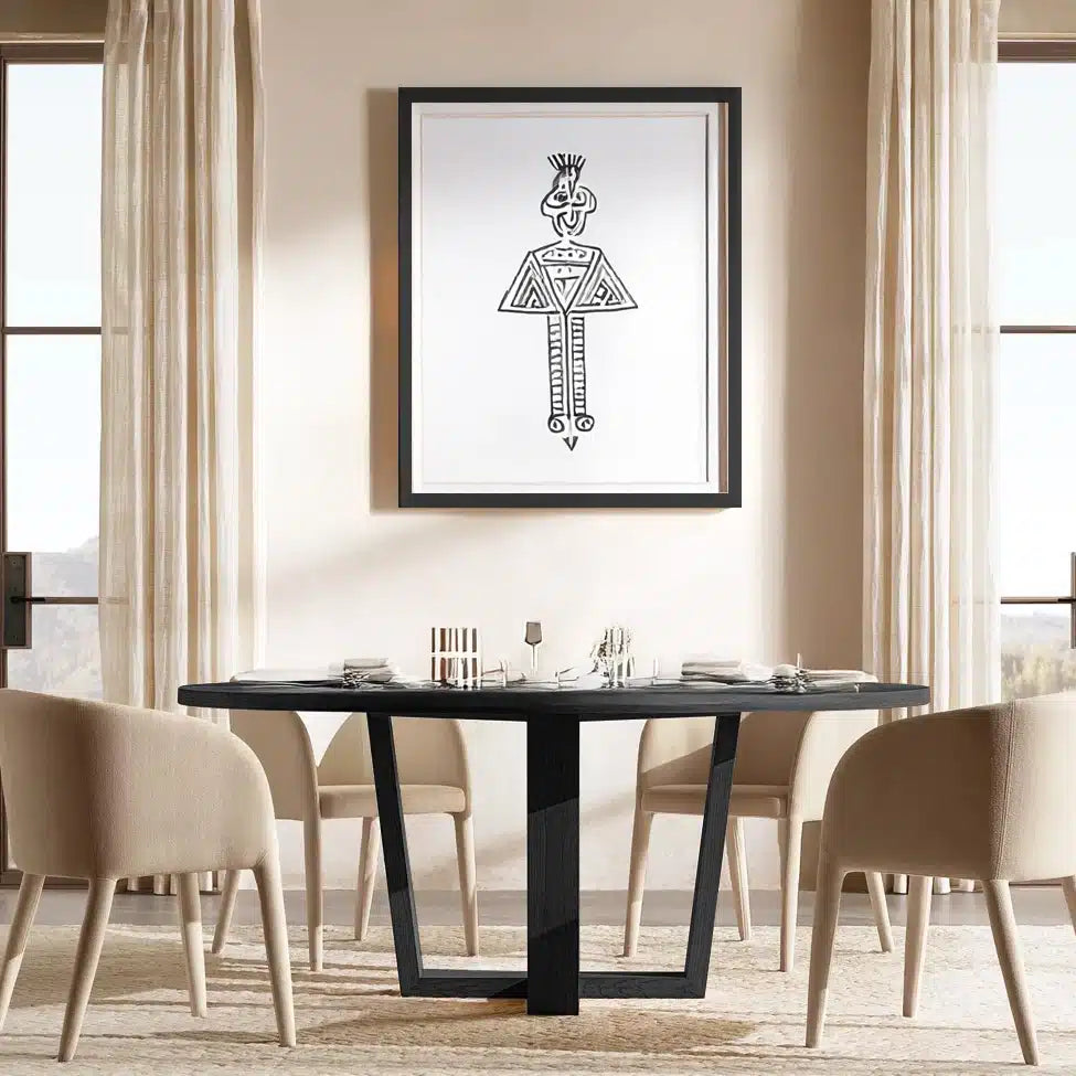 Mesa de Comedor Altamura en Madera Nativa Solida hecho en Chile