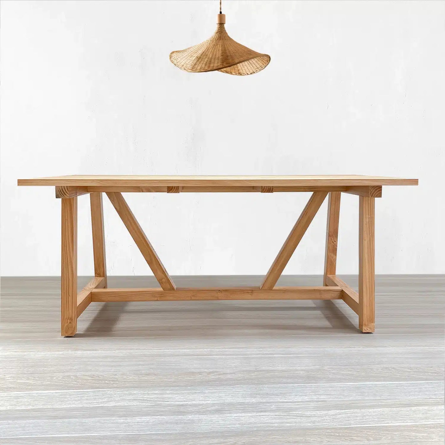 Mesa de comedor Daiano en Madera Nativa Solida hecho en Chile