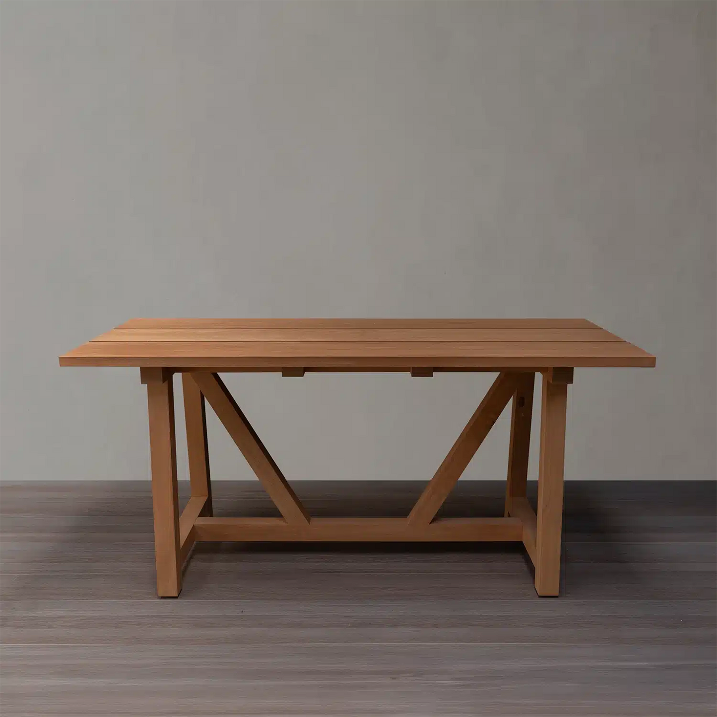 Mesa de comedor Daiano para exterior en Madera Nativa Solida hecho en Chile