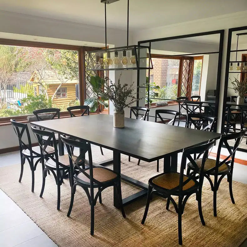 Mesa de comedor Pompeya en Madera Nativa Solida hecho en Chile