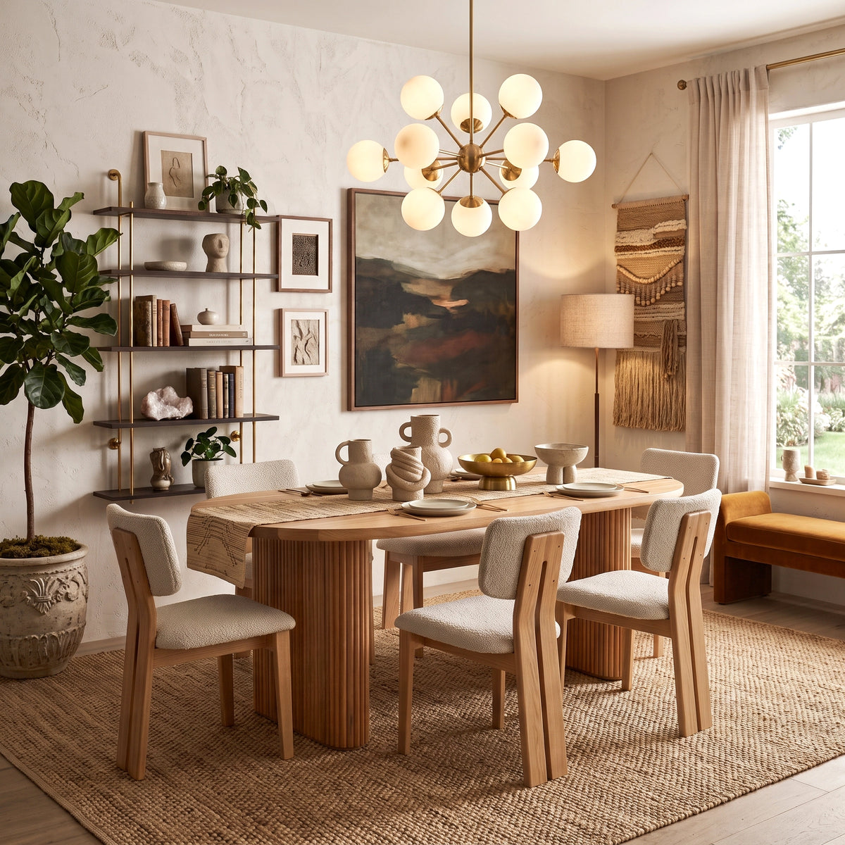 Mesa de comedor Vallerano rectangular