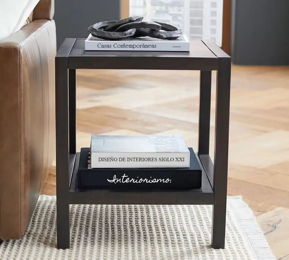 Mesa lateral Buio en Madera Nativa Solida hecho en Chile