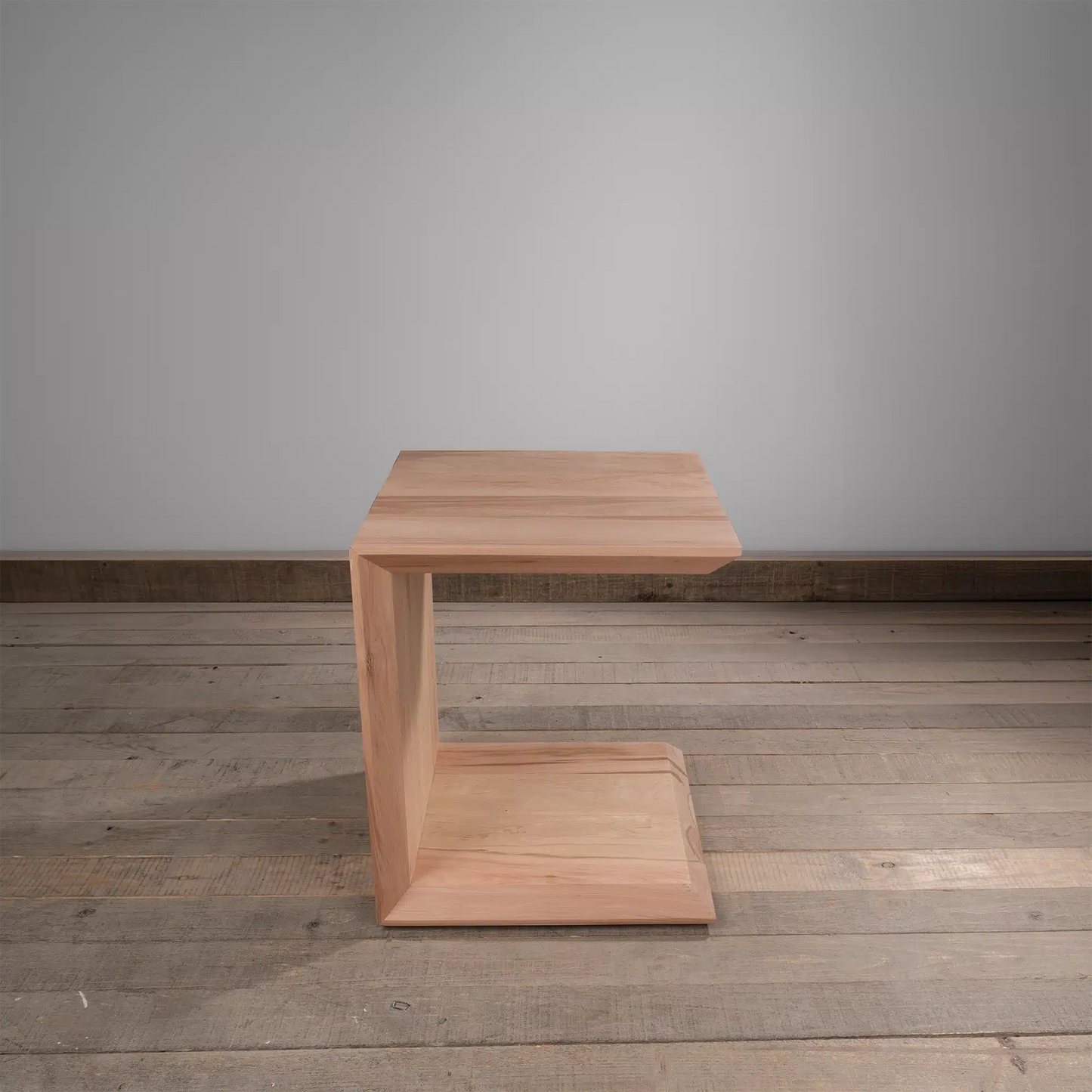 Mesa lateral Macerata C en Madera Nativa Solida hecho en Chile