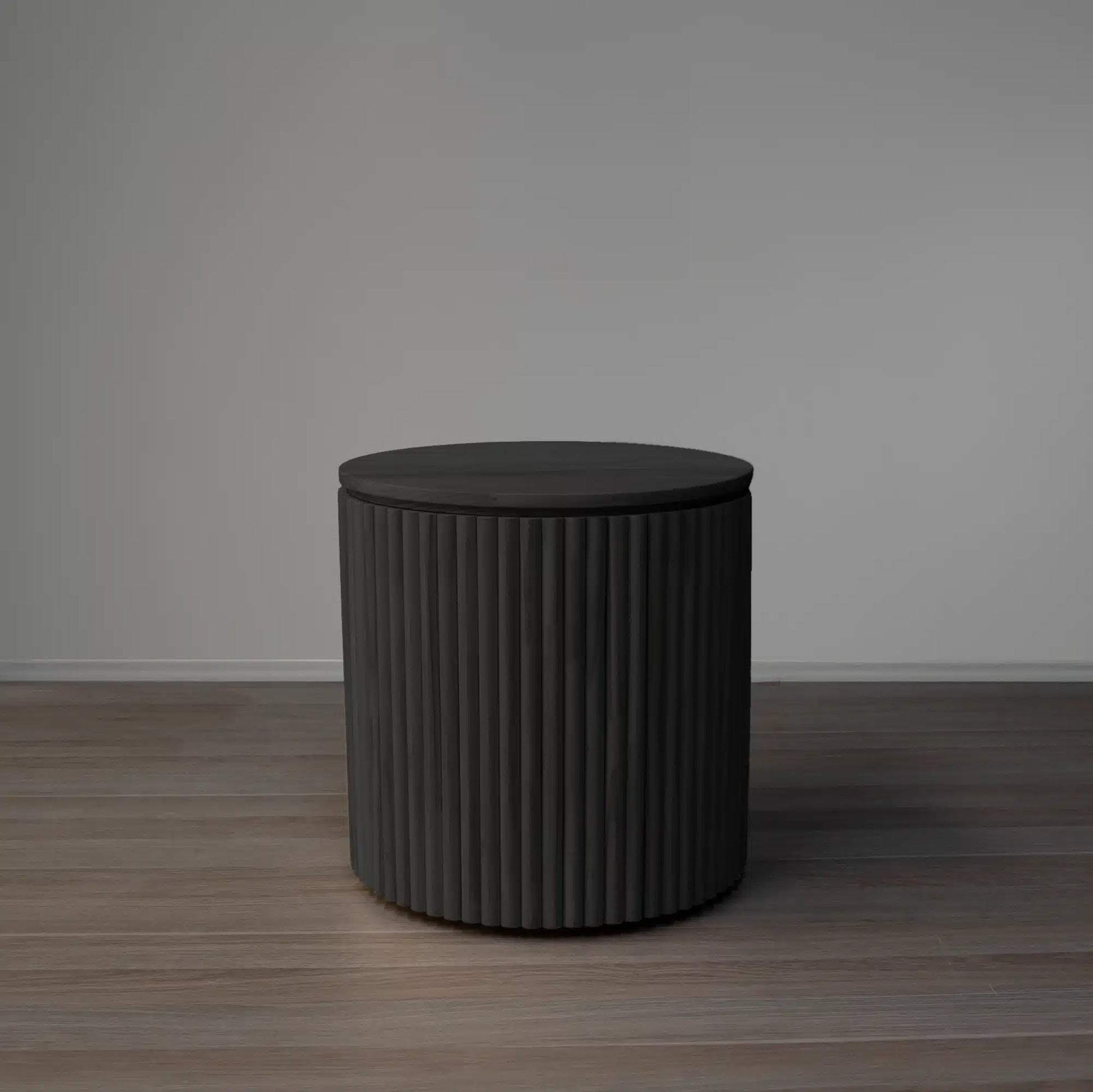 Mesa lateral Montello en Madera Nativa Solida hecho en Chile