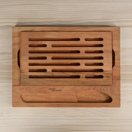 Tabla de cortar pan en Lenga NAtiva hecho en Chile