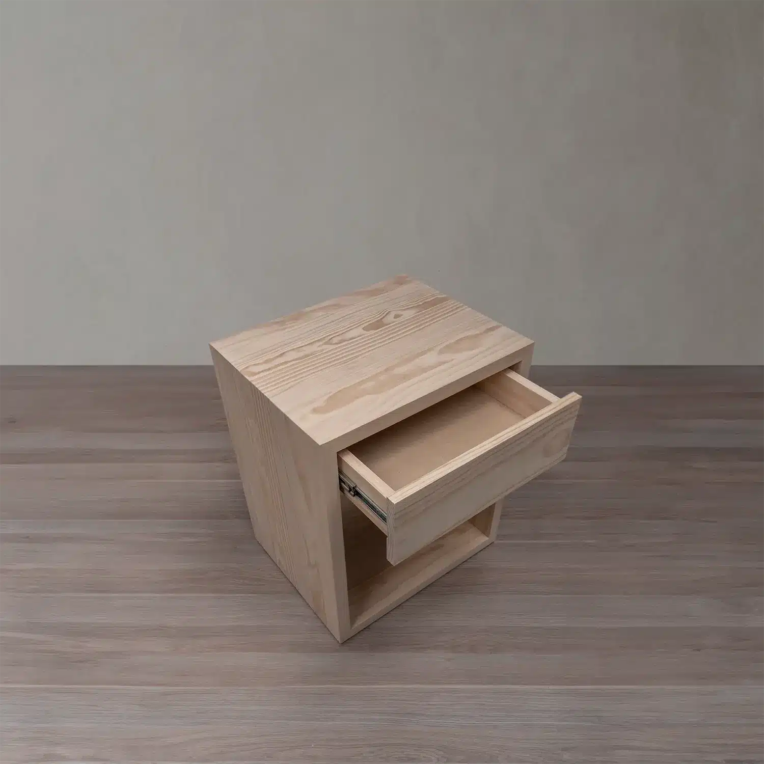 Velador Macerata en Madera Nativa Solida hecho en Chile