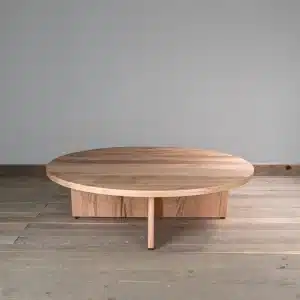 Mesa de centro Alberona redonda lenga natural