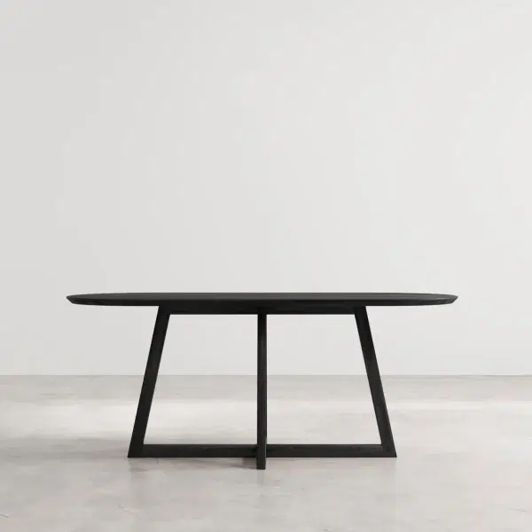 Mesa de comedor Brienza negro - Imagen 2